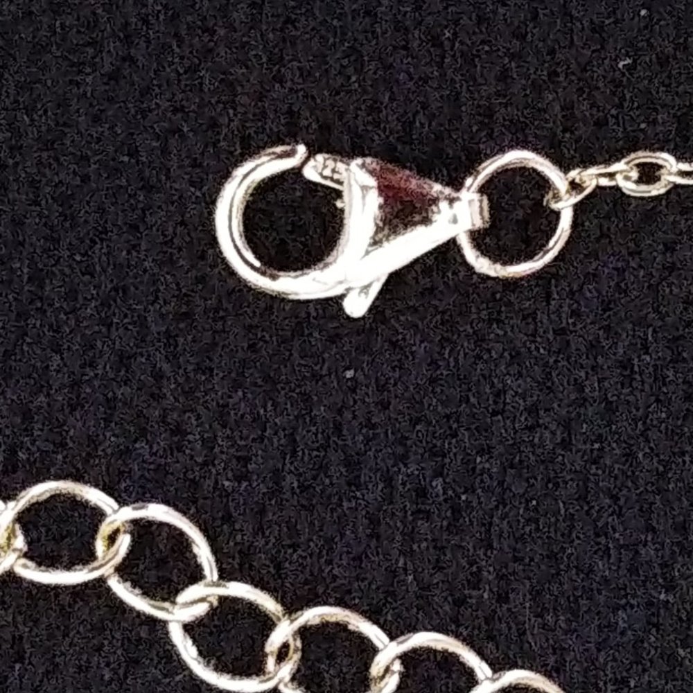 Isabella M. 925 Sterling Silver w/Gold Overlay Letter 'E' Initial Necklace NWT - Picture 4 of 4
